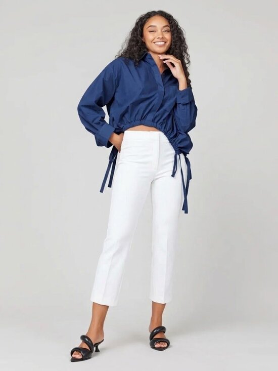 SPANX Pants - Spanx On-The-Go Cropped Kick Flare Pants - 20373Q - Classic White - Large